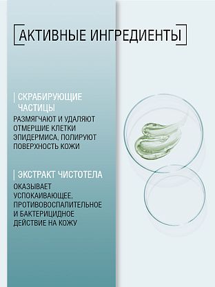 Гель-скраб для использования после процедуры депиляции против врастания волос