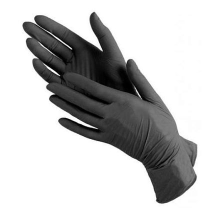 Перчатки нитро-виниловые NitriMax ЭКО L черные 50 пар