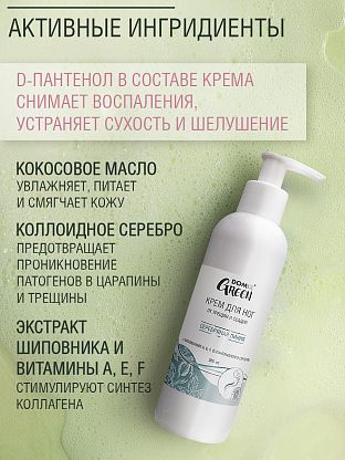 Крем от трещин и ссадин с витамином F, E и D-пантенолом и серебром