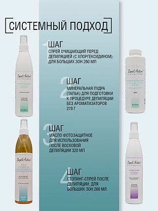 Масло фотозащитное для использования после восковой депиляции