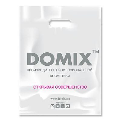 Полиэтиленовый пакет с логотипом Domix