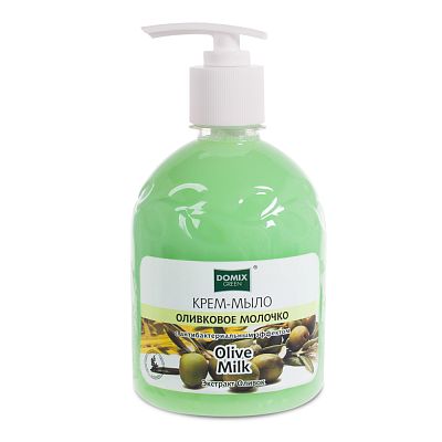 Крем мыло с дозатором Domix Green (оливковое молочко)