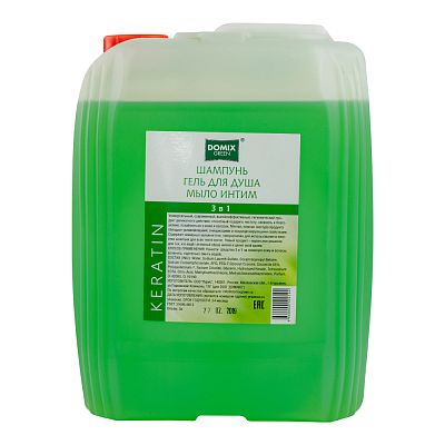 Шампунь гель для душа 3в1 Domix Green
