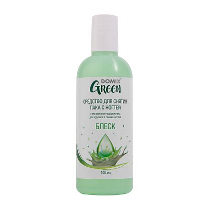 Средство для снятия лака с ногтей "БЛЕСК" C ЭКСТРАКТОМ ПОДОРОЖНИКА со смягчающим эффектом