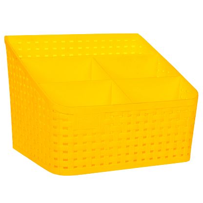 Подставка под салонные принадлежности желтая